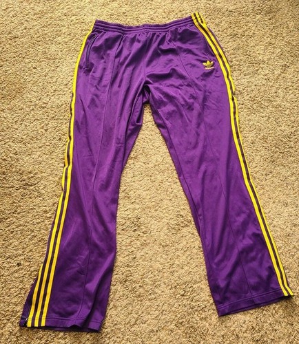 ADIDAS PURPLE \u0026 GOLD MEN'S TRACK PANTS 
