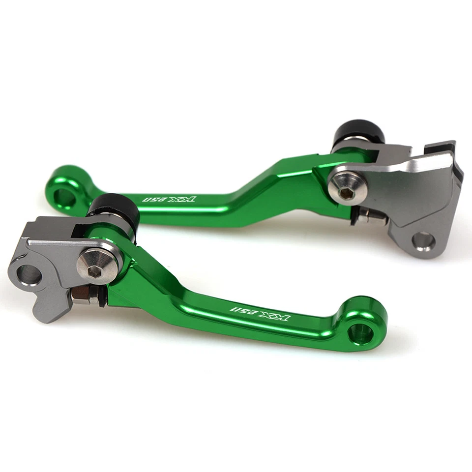 Motorbike Green CNC Dirtbike Clutch and Brake Lever For KAWASAKI KX250 1990-2004 Foto 3 de 4