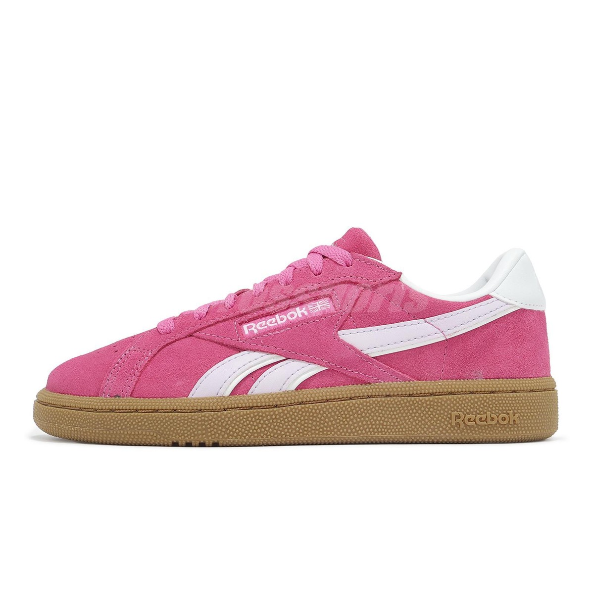 Reebok Club C Grounds UK Pink Purple Gum Women Lifestyle Casual