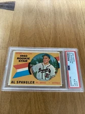 1960 topps baseball # 143 AL SPANGLER PSA 6 EX-MT
