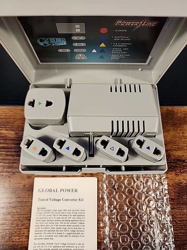 Powerline Global Power Travel Voltage Converter In Box GP-1600 - Image 4 of 4