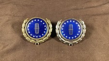 2 Vintage 1982 - 1987 Lincoln Comtinental Pillar Car Emblem Badge Oem