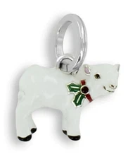 BRIGHTON JC6043 CHRISTMAS LAMB CHARM RT $36 NWOT