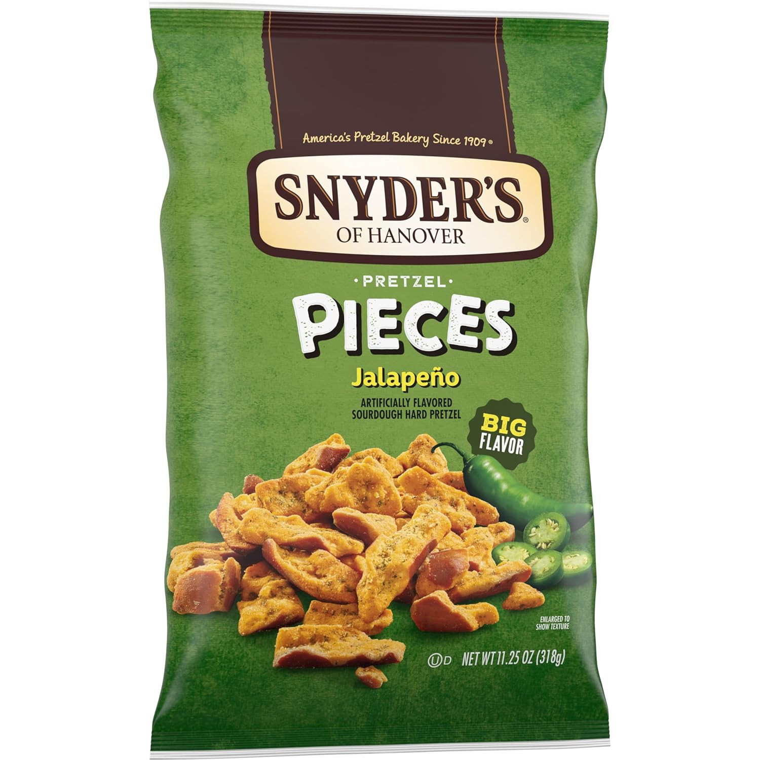 Snyder'S of Hanover Jalapeño Flavored Pretzel Pieces, 11.25 Oz