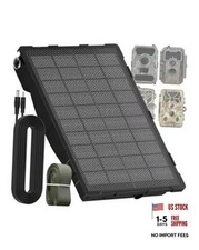 Solar Panel for Trail Camera - 6000mAh Battery, 12V Output, Compatible with