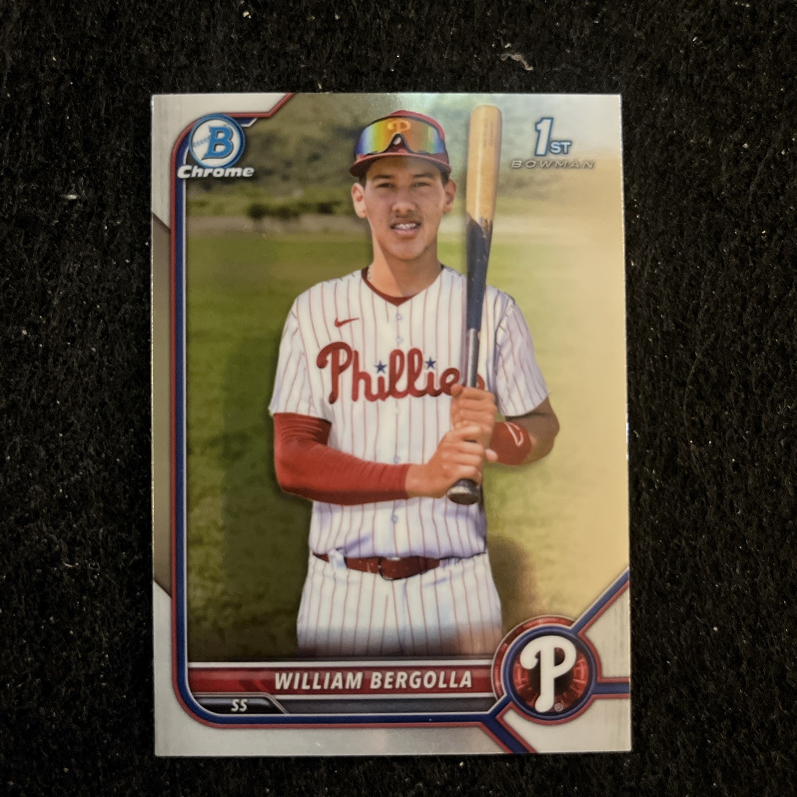 William Bergolla 2022 Bowman Chrome #BCP-159 1st Prospect Phillies