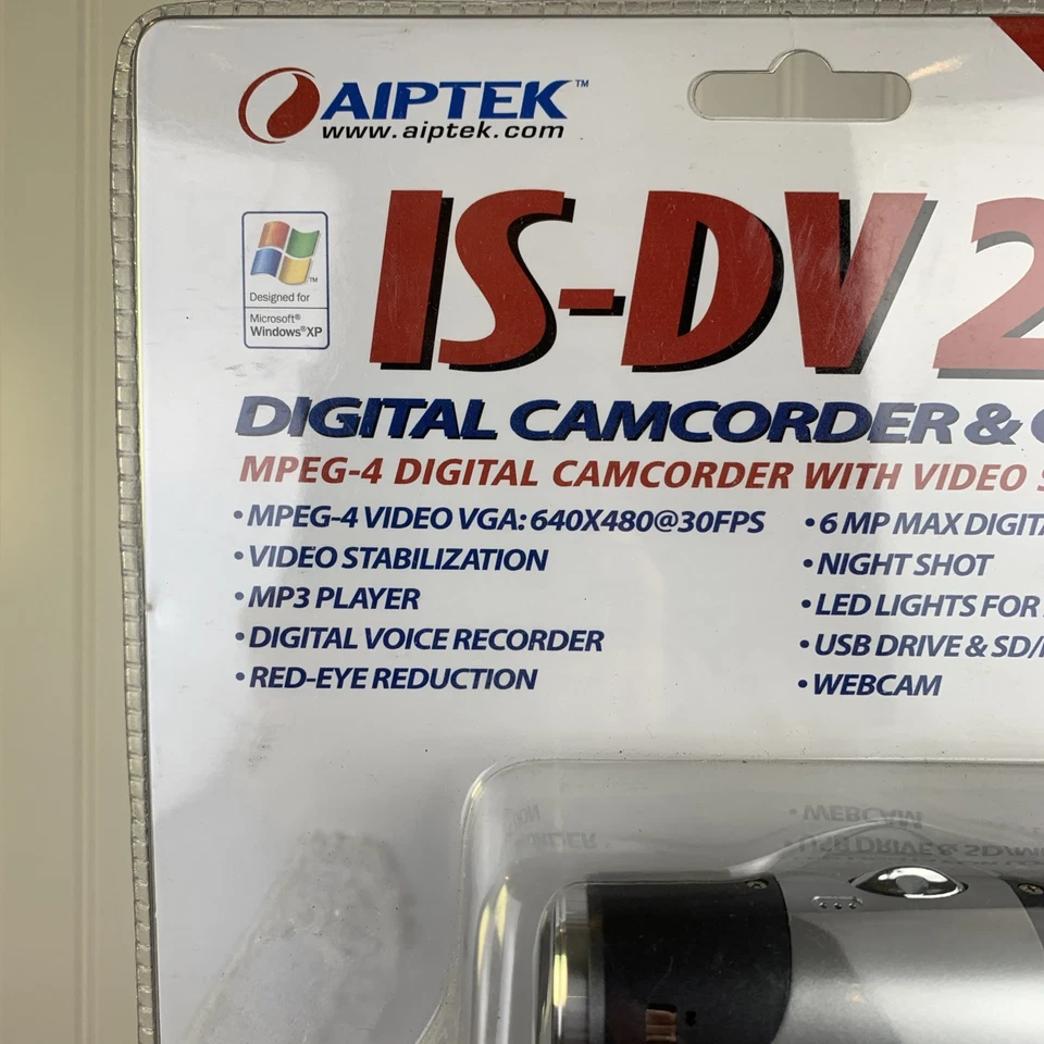 Aiptek IS-DV2+ 6 Megapixel Video Camera Camcorder Media Player MPEG 4/ MP3 - New - Image 2 of 4