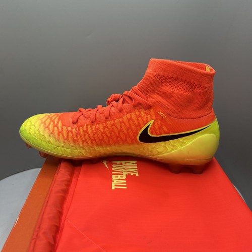 Nike Magista Obra Herren Größe 8AG 717130-808 Elite Orange/Gelb Stiefel Stollen - Bild 7 von 10