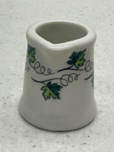 VTG Chunky Ironstone Pitcher Creamer Vines And Leaves Farm House Cottage - Picture 2 of 7