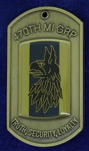 US Army 470th Military Intelligence Group Challenge Coin KJ-6