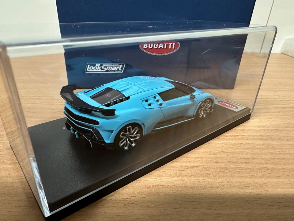 Bugatti Centodieci LS513E Light Blue 1/43 Looksmart - Image 3 of 4