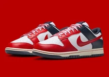 Nike Dunk Low Boston Red Sox Men's Red & White Sports Sneaker IM2222-100