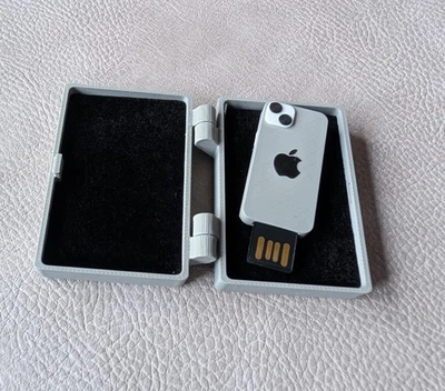 FLEXI ARCADE Mini Smartphone Style 64GB Flash Drive with Gift Box – Novelty Phone Design USB