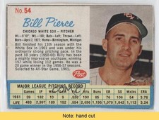 1962 Post Billy Pierce #54 READ 0s5