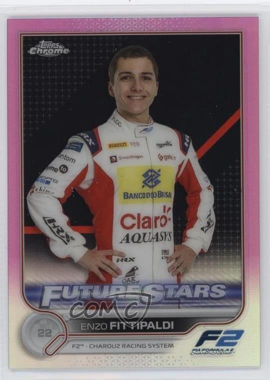 2022 Topps Chrome Formula 1 Pink Refractor 15/75 Enzo Fittipaldi #95 03rx