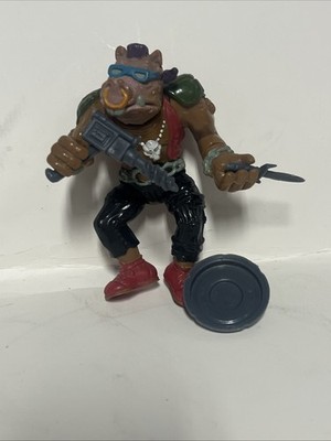 TMNT Teenage Mutant Ninja Turtle Loose Bebop Hard Head 1988 Complete