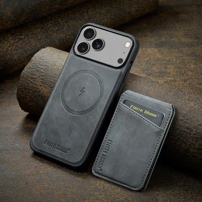 For Apple iPhone 17 Pro Max 16 15 14 13 12 11 Phone Cover Leather Magnetic Case