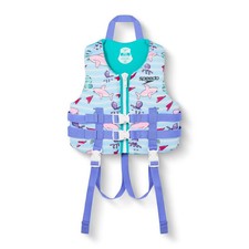 Speedo Kids' Life Jacket Vest - Angelic Blue Balloonies Youth Jacket Size