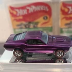 Hot Wheels Custom Mustang Purple Restored Car 1:64 Opening Hood 1967