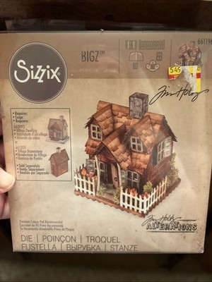 Retired Tim Holtz Sizzix Bigz Alterations Die # 661196 Village Bungalow