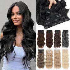 2026 Upgraded 4 PIECES Clip In 100 Real Hair Extensions Full Head as Human Hair