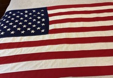 “VTG 1960s Annin Reliance 50-Star American Flag 3x5 Cotton Sheeting Made In USA