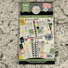 Happy Planner Sticker Book - Travel 1281 Pieces 