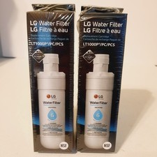 2 Pack Genuine LG Water Filter Replacement Cartridge LT1000P/PC/PCS New Sealed 