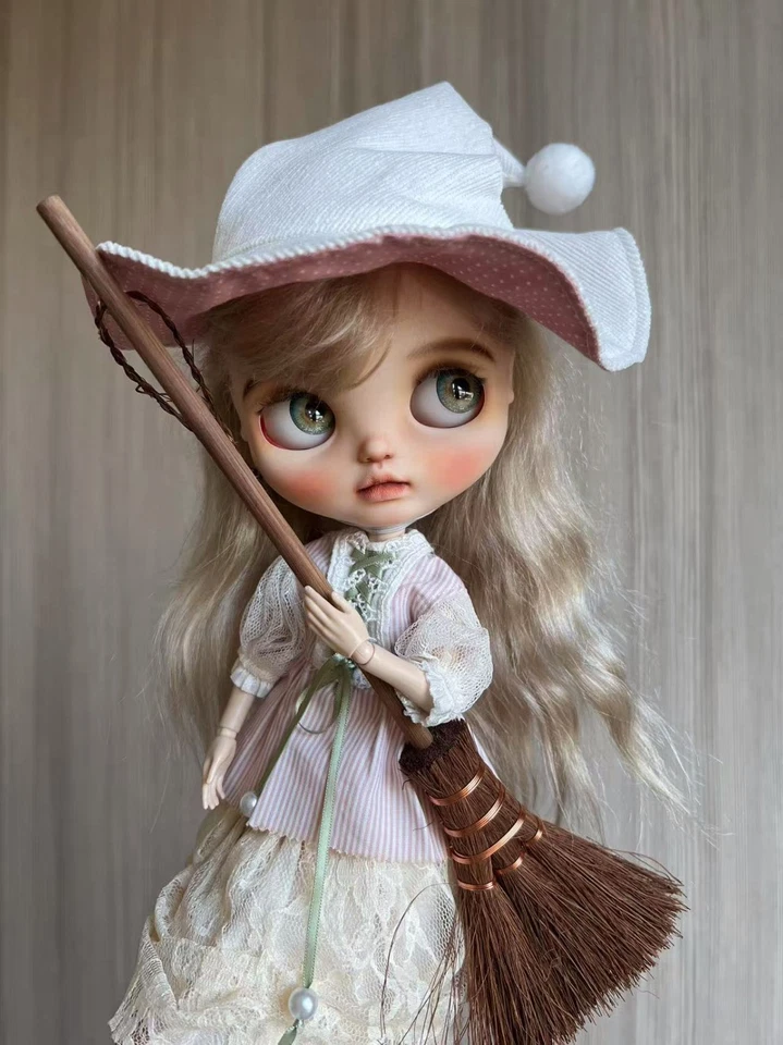 Blythe Doll Clothes -- Halloween Pink Witch Themed Costume Set (Rare) - Image 2 of 4