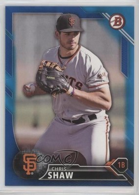 2016 Bowman Draft Top Prospects Blue 50/150 Chris Shaw #BD-196 7l6