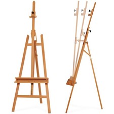 Inclinable A-Frame Easel for Painting  Display, Adjustable 65"-89" H, Holds ...