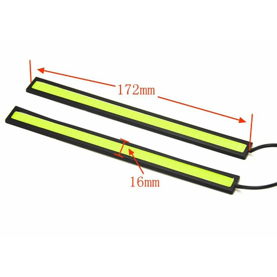 6PCS Auto Car LED Daytime Running Lights Driving COB DRL Fog Light Daylight - Image 2 of 4