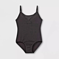 Cat Jack Black Cami Dance Leotard Girls Size Small 6/6x New With Tags