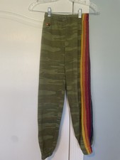 Aviator Nation Kids Green Camo Sweatpants Size 12