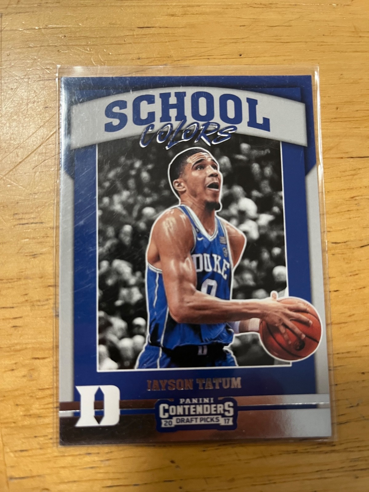 2017-18 Panini Contenders Draft Picks - School Colors Jayson Tatum #5 (RC)
