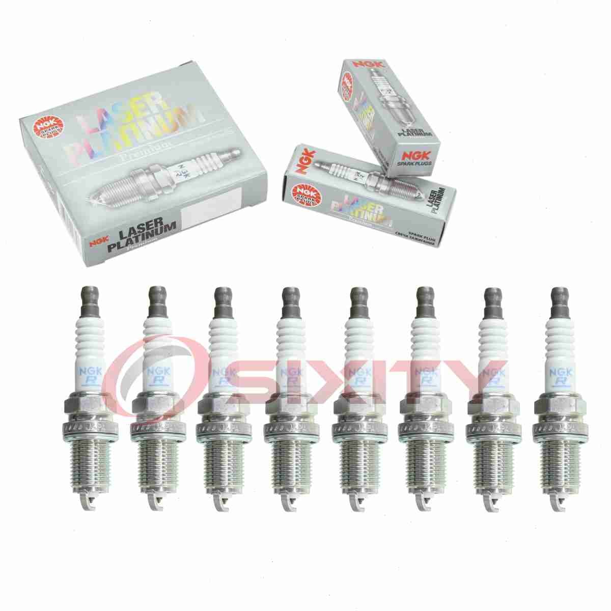 8 pc NGK Laser Platinum Spark Plugs for 1998-1999 Mercedes-Benz CL500 5.0L jv
