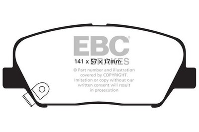 DP41856R Ebc Yellowstuff Front Brake Pad Set Fits Hyundai Genesis