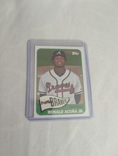 2018 Topps Heritage Ronald Acuna Jr Rookie Card #580. rookie card picture