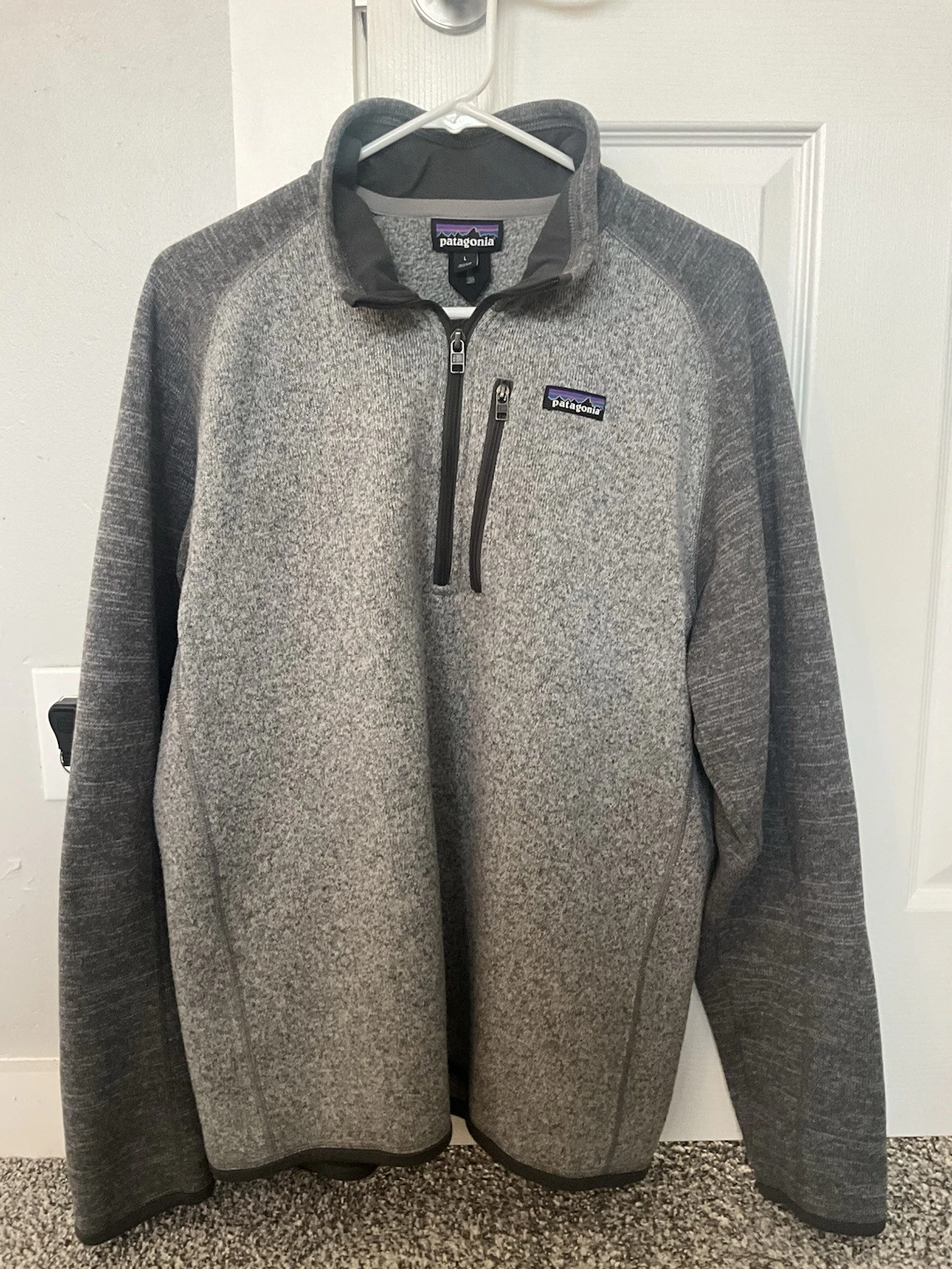 Patagonia Better Sweater Mens Large Grey 1/4 Zip