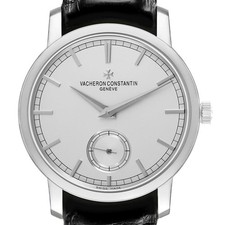 Vacheron Constantin Traditionnelle White Gold Silver Dial Mens Watch 82172