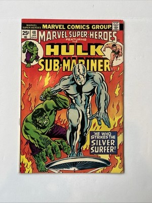 Marvel Super-Heros Hulk & Sub-Mariner #48  1974 Silver Surfer