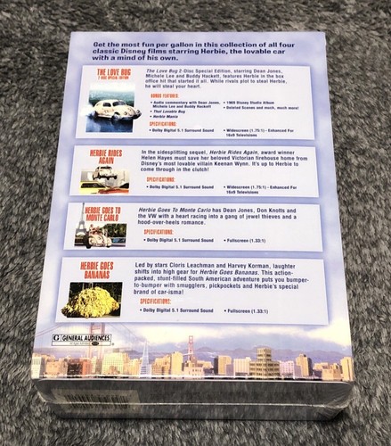 Herbie the Love Bug: Collection (DVD, 2004, 5-Disc Set) Disney BRAND NEW - Picture 2 of 4