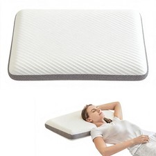 Double-Side Memory Foam Pillow,4'' Cervical Neck Pillow for Side Sleeper,Medi...