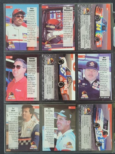 1995 Finish Line Racing NASCAR SuperTrucks Complete Super Series 80 Card Set - Picture 17 of 19