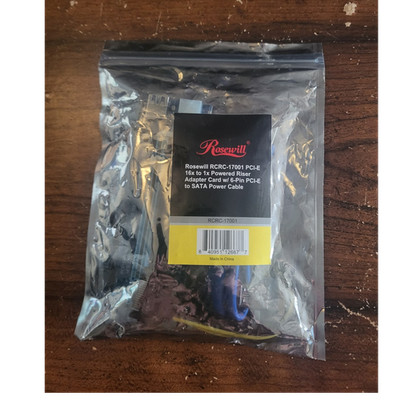 Rosewill RCRC-17001 PCI-E x1 to x16 Powered Riser Card USB 3.0