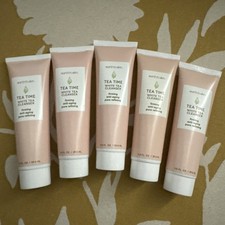 Set of 5: earth to skin TEA TIME White Tea Cleanser Anti-Aging Firming NEW
