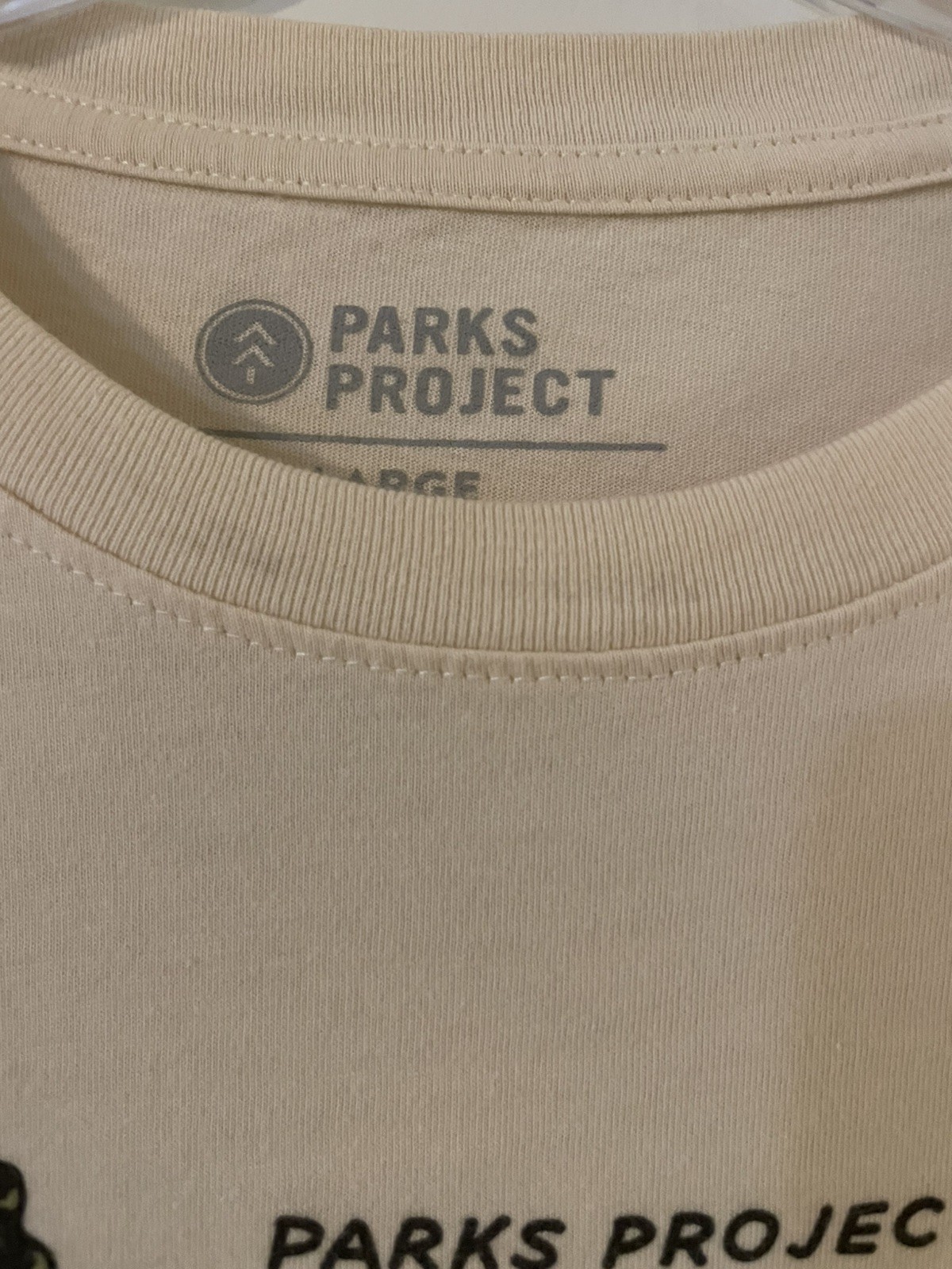 Park Project Feel The Earth Breathe Graphic Tee Tshirt Sz Large L, Off White thumbnail 5