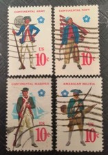 Scott # 1565 - 1568 10c Used Stamps Set - Cancels Will Vary 