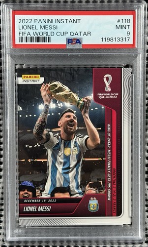 2022 Panini Instant World Cup Lionel Messi #118 #/22081 PSA 9 Argentina
