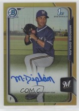 2015 Bowman Chrome Prospects Gold Refractor 22/50 Marcos Diplan Auto 6aa